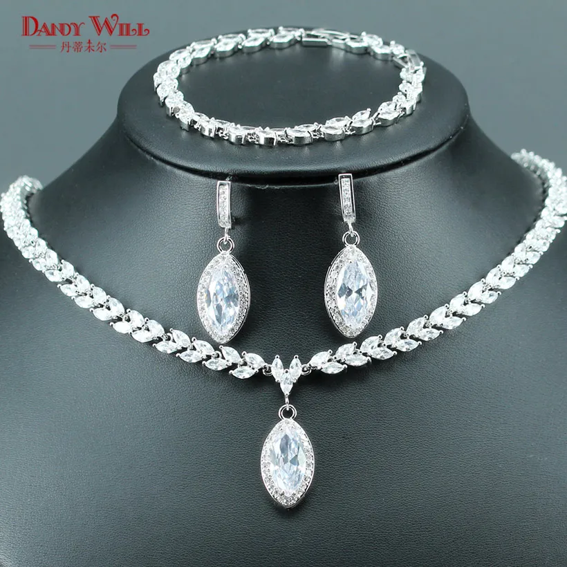 silver wedding jewelry sets for brides