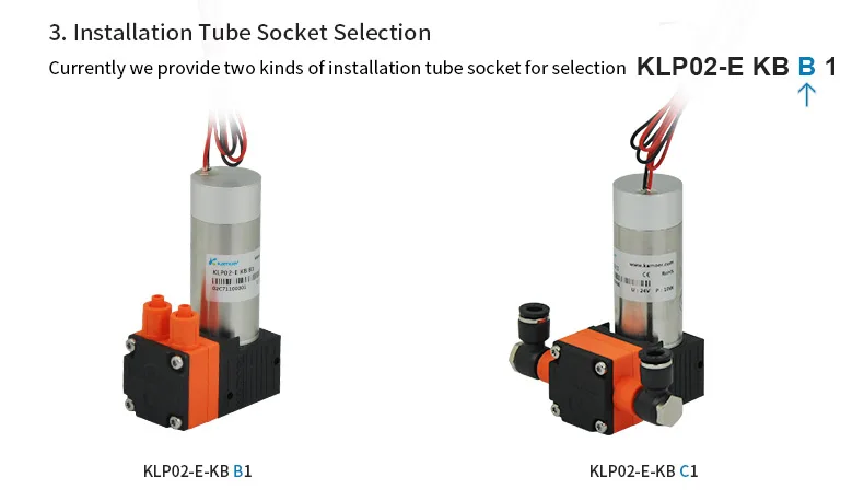 Kamoer KLP02 мембранный насос 12/24V с одной головкой и бесщеточным Мотором(внутренний виток, внешний виток