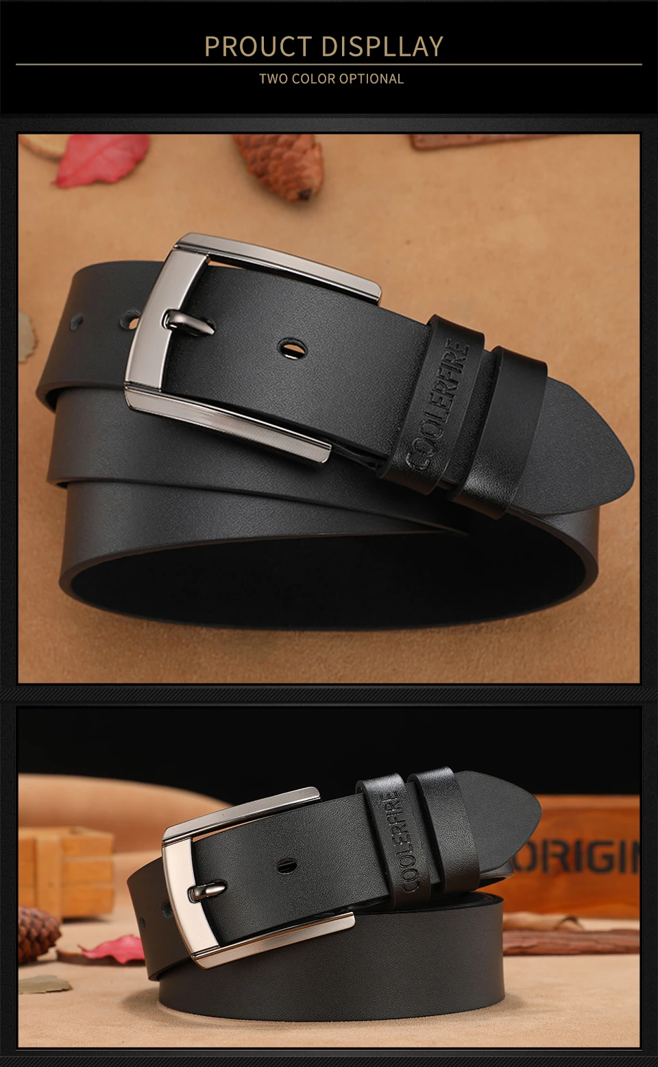 Men's High-Quality Genuine Leather Belt