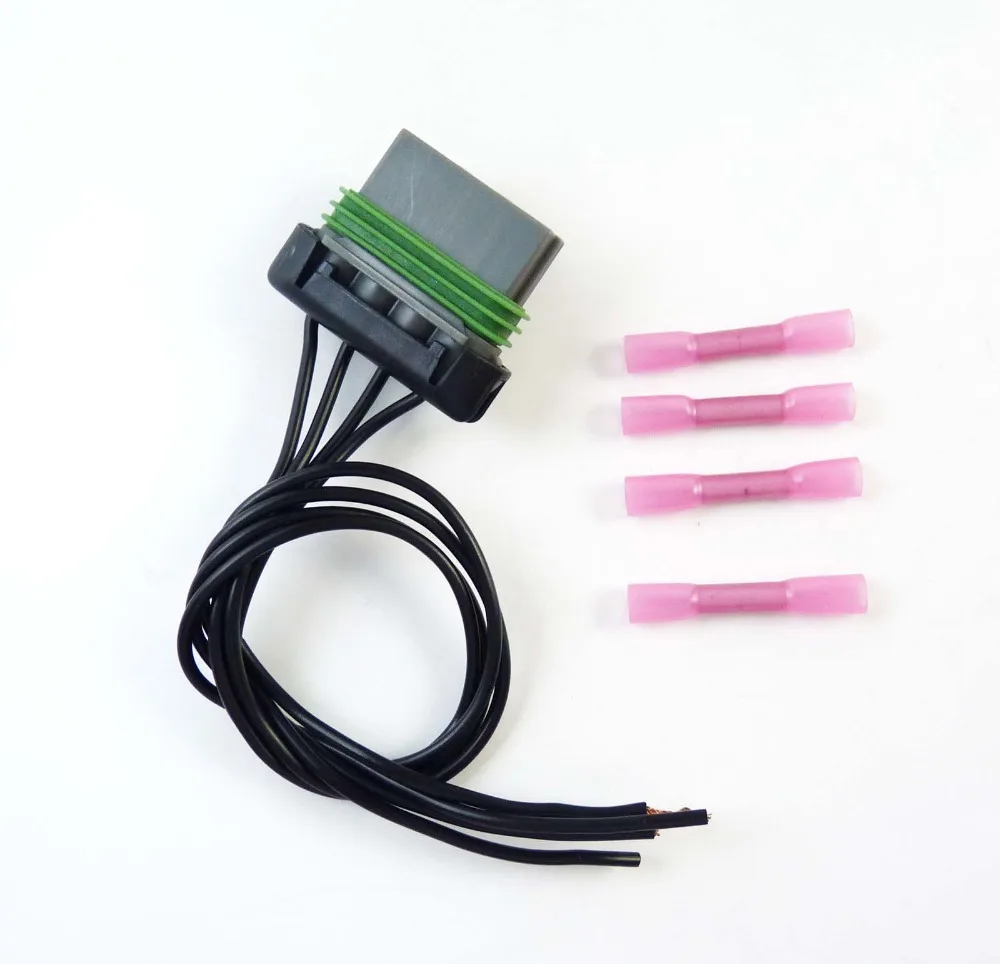 ISANCE HVAC Blower Motor Resistor Plug Connector Pigtail PT1231 15306069 1P1560 S-1352 For Buick Chevrolet GMC Pontiac Saturn