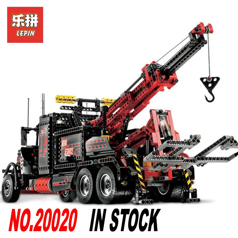 

Lepin 20020 1877pcs technic series American heavy container trucks Model Building blocks Bricks Compatible Toy LegoINGlys 8285