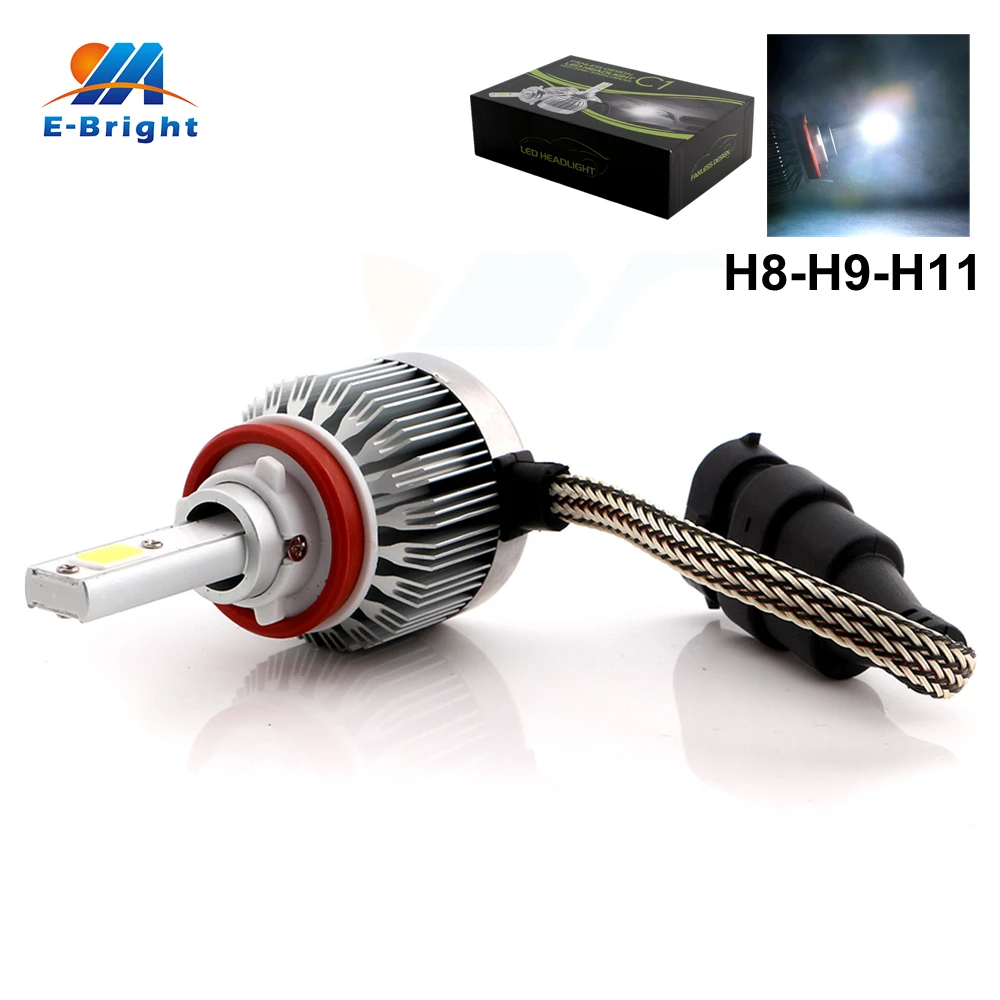 4 10pcs H8 H11 Base Led COB 15W 3000LM 6500K Led Bulb Auto Driving Lamp