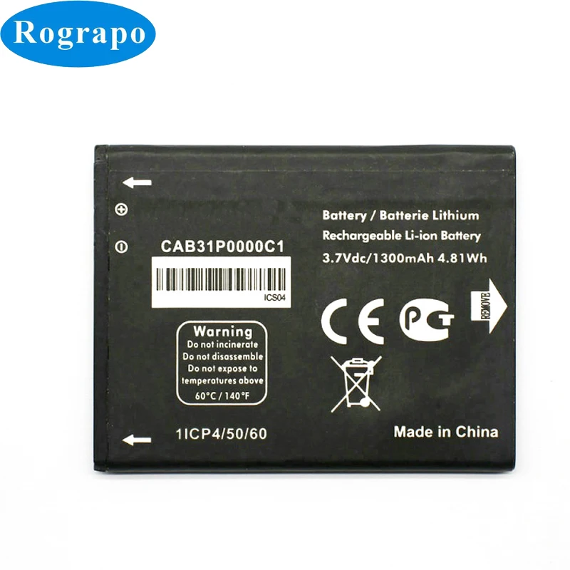 1300 мАч сменный аккумулятор CAB31P0000C1 для Alcatel one touch 4033D 4032D POP C3 Pixi 4007D BY71 аккумулятор для смартфона