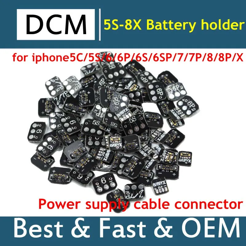 

OEM For iphone5C/5S/6/6P/6S/6SP/7/7P/8/8P/X power phone repair Power flex connector motherboard boot battery seat