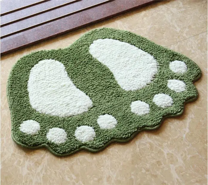Green Bath Mat For Bathroom Rug Carpet In The bathroom and Toilet Anti