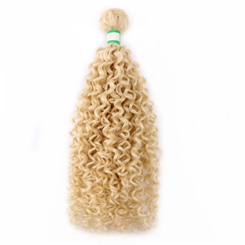 Афро кудрявые вьющиеся волосы плетение черный цветной синтетический парик расширение 100 г/шт. Tissage волокно ткачество - Цвет: #613