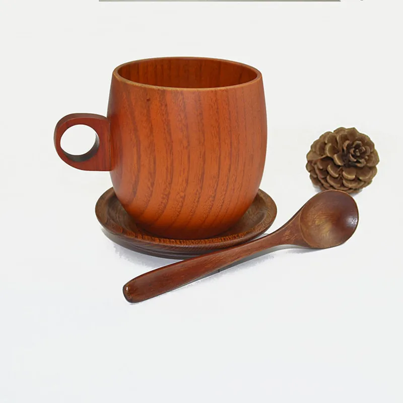 Деревянная кофейная молочная чашка с ручкой Ложка сервировка чайная чашка для воды посуда для напитков Ktichenware качество