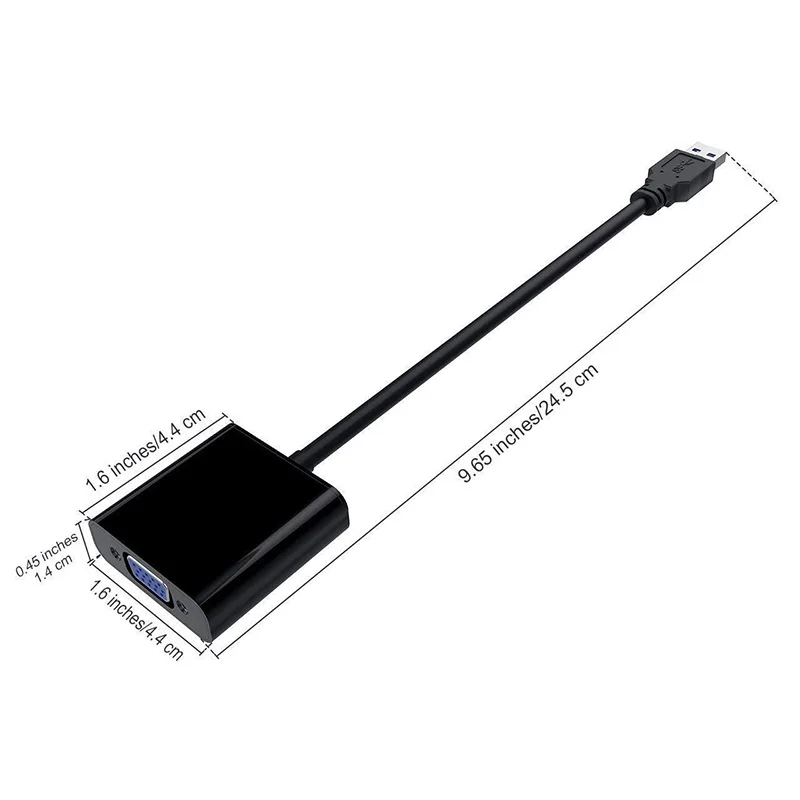 Rovtop USB 3,0 To VGA адаптер внешняя видео карта мульти Дисплей конвертер для Win 7/8/10 настольных ПК Монитор Проектор