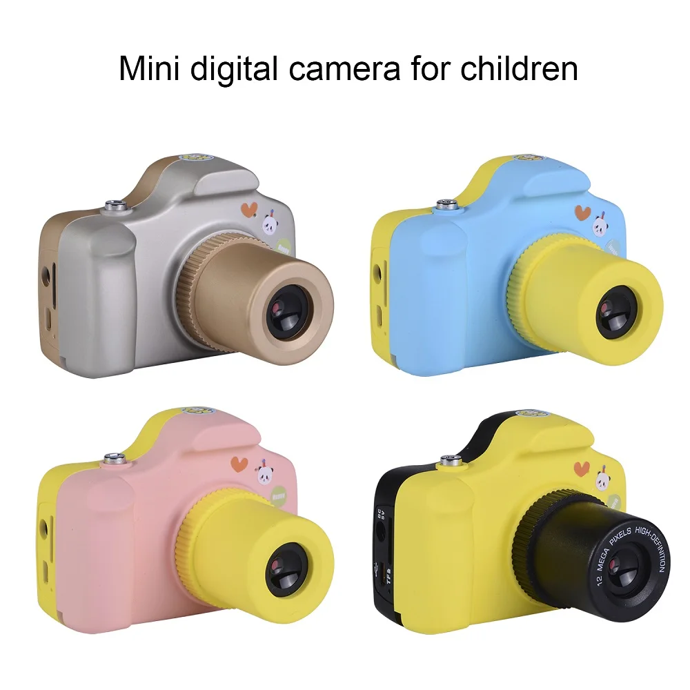 2MP 1080P Mini LSR Cam 1.5 Inch Digital Camera for Kids Baby Cute Cartoon Multifunction Camera for Children Birthday Best Gift