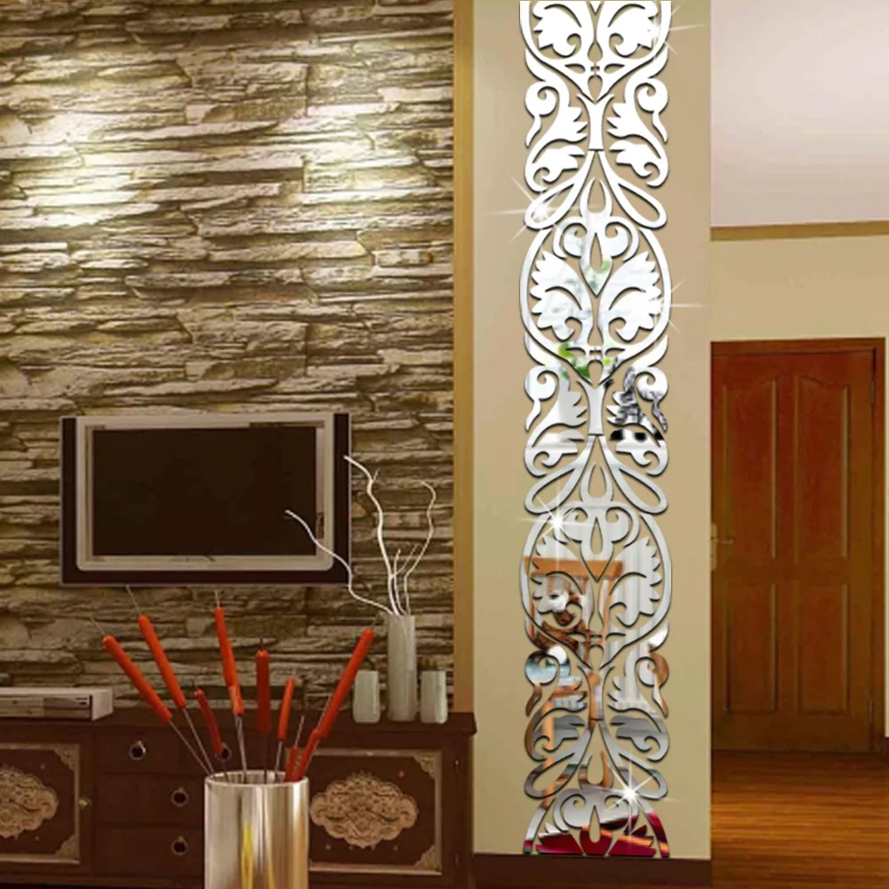 Зеркальная акриловая Настенная Наклейка сделай сам|sticker mural|decoration living roomhome decor room |