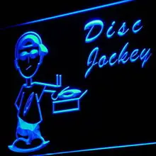 I898 диск-жокей DJ диско-музыка плеер свет знак включения/выключения 20+ Цвета 5 размеров