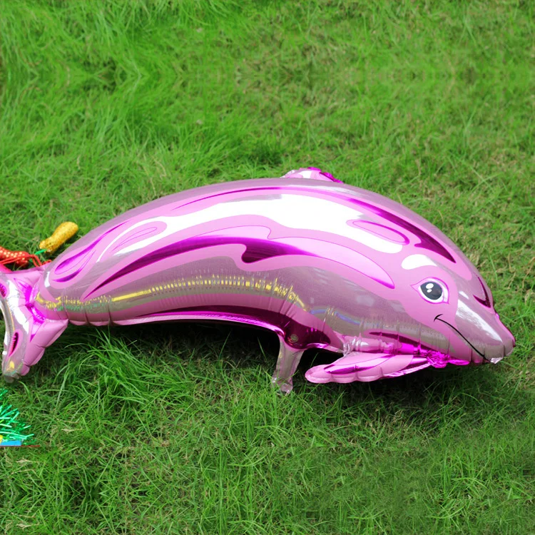 Большие размеры розовый синий Дельфин фольги Воздушные шары животных баллоны с гелием день рождения Свадебный декор воздушные шары события вечерние поставки