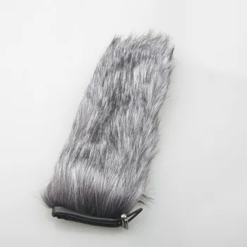 

24CM*5CM Grey Microphone Windshield Fur Wind Muff For Camera Recorder Rode Shotgun Video Mic