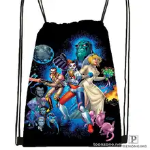 Изготовленный На Заказ harley_quin_@ 02-походная сумка на шнурке милый рюкзак для детей(черная спинка) 31x40 см#20180611-02-51