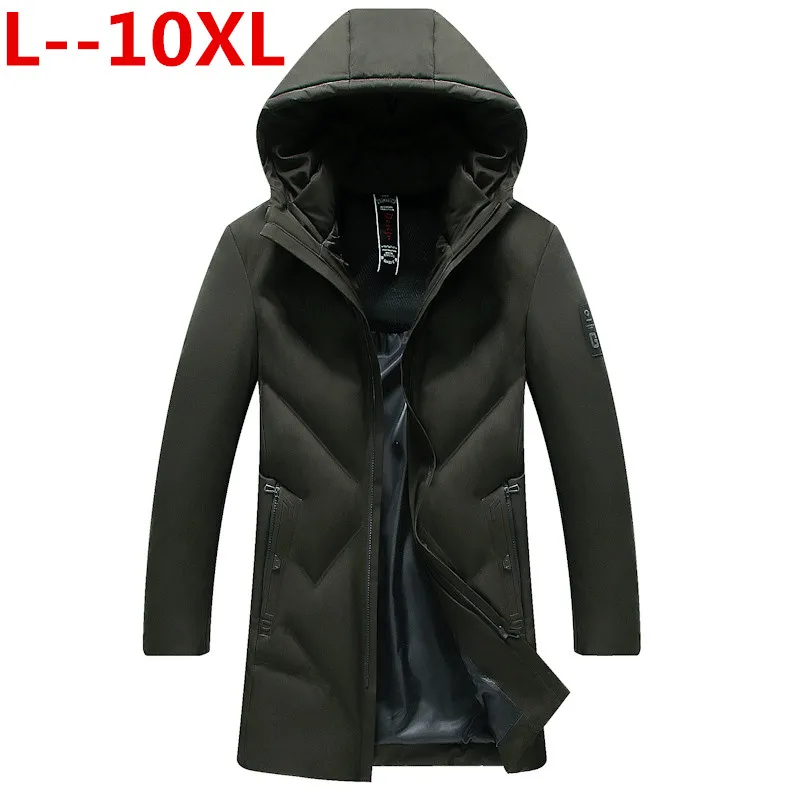Большие размеры 10XL 9XL 8XL 6XL 2018 новый большой Размеры теплая верхняя одежда зимняя