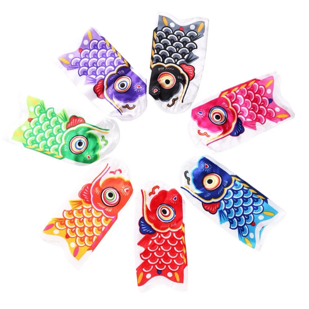 

7Pcs/set Japanese Koinobori Carp Wind Socks Colorful Cartoon Streamer Fish Flag Hanging Wall Home Party Festive DIY Decoration