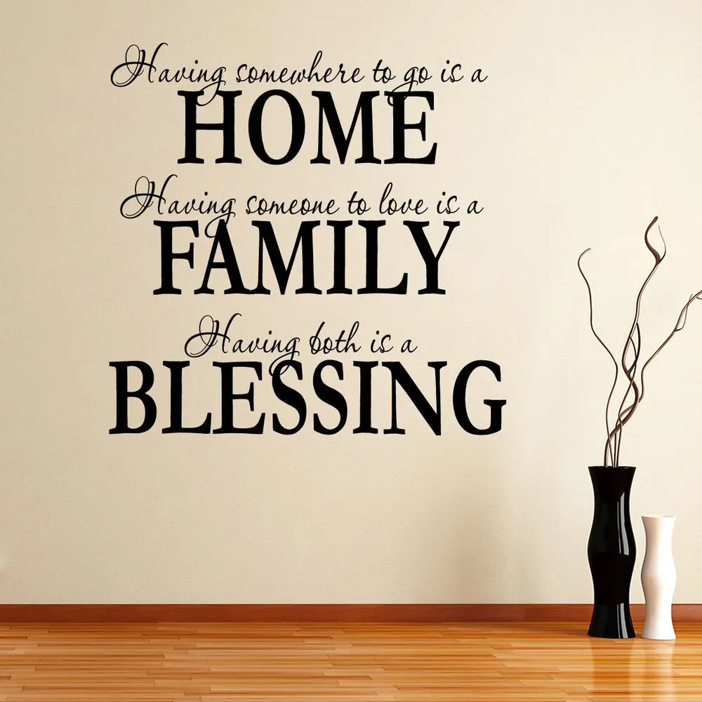 Home Decor Decals 98 inch large tree wall decals home decor stickers Free Shipping Wall Sticker 2016 New Home Decor Quote Removable Decals Family Blessing 60x80cm Pc Art Home Decor Decals creative wall decal children quotes kid stickers home decor dr Free Shipping Wall Sticker 2016 New Home Decor Quote Removable Decals Family Blessing 60x80cm Pc Art