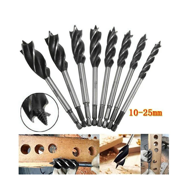 

10-25mm 1/4" Carbide Drill Bit Electric Drill Plastic Metal Hole Grooving Drills Saw Carpenter Woodworking Tools for Wood Work
