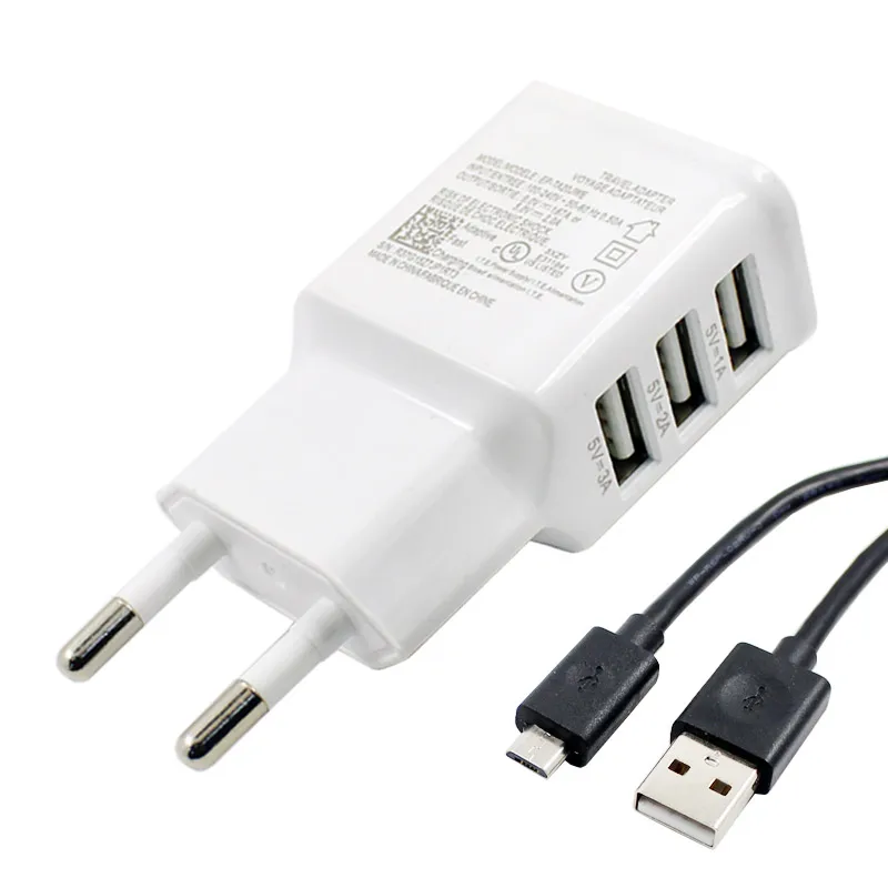 USB Power Adapter For iPhone 6 5S 5 4S for Samsung Galaxy S5 S6 S7 5V 2A EU Multi USB Charger Device Plug For Oneplus 3 port