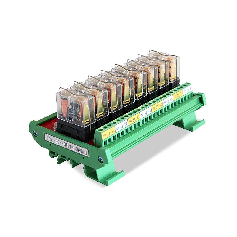 Relay Board PLC Output Module DC24V 8 Channel With Optocoupler GINRI JR ...