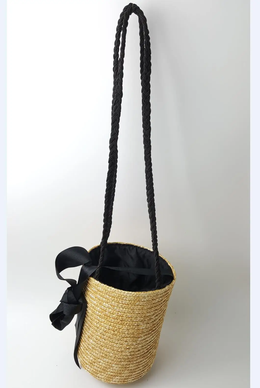 

Lovely cute Straw Bucket bags Cylinder Cost-effective Straw Bag Female Travel Holiday A2956
