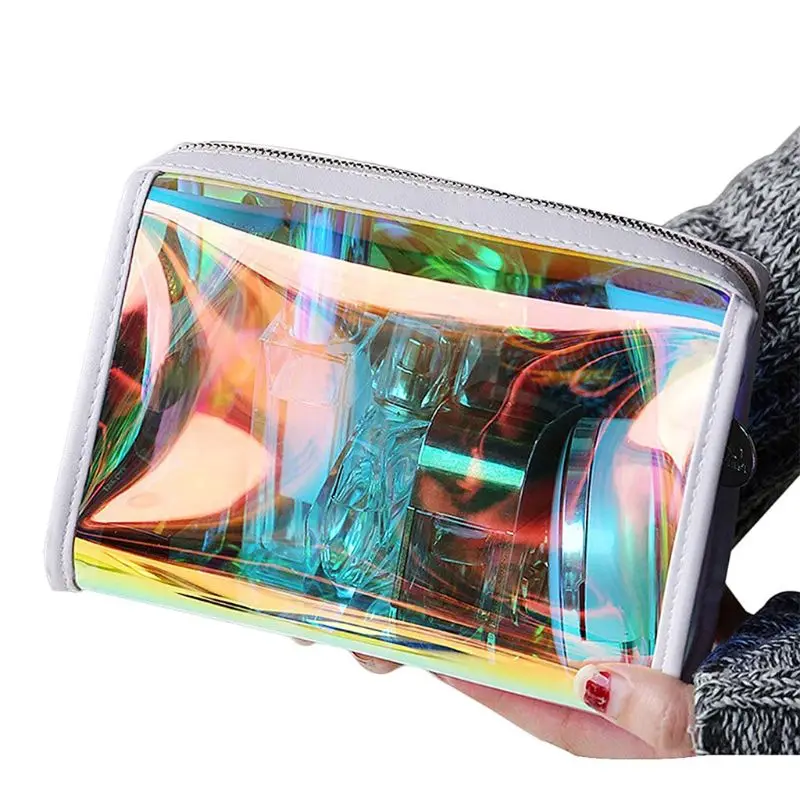 

Travel Cosmetic Bag Fashion Multifunction Laser Makeup Pouch Toiletry Organizer