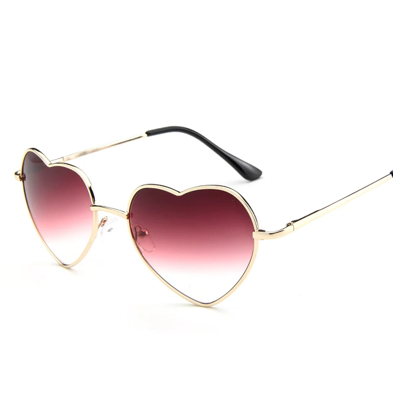 

Mixxar Heart Shaped Couples Sunglasses Women Brand Pink Gradient Rainbow Color Ocean Lens Glasses Cool Alloy Frame Dropshipping