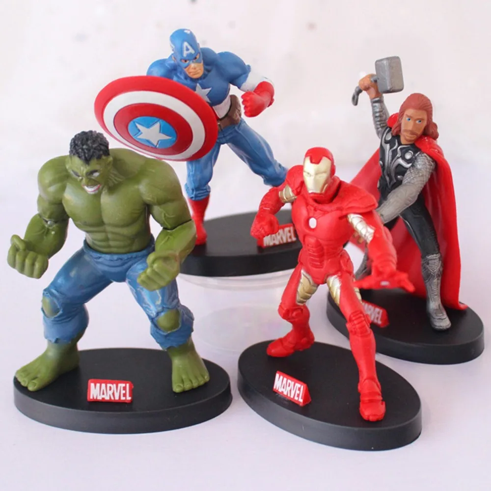 

Marvel Super Hero Avengers Endgame Action Figure Batman Hulk iron man America Model Anime toys for children