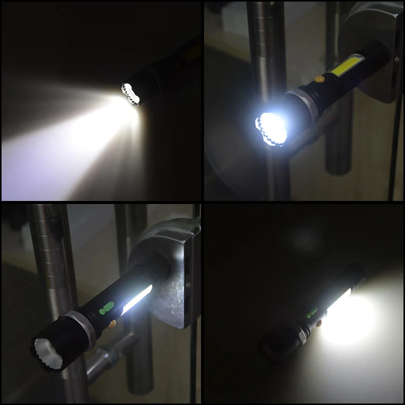 Ультрафиолетовый светодиодный фонарик скрытый luz COB дизайн вспышки света с магнитом на хвостовой части Дизайн наружного освещения для кемпинга охоты-черный