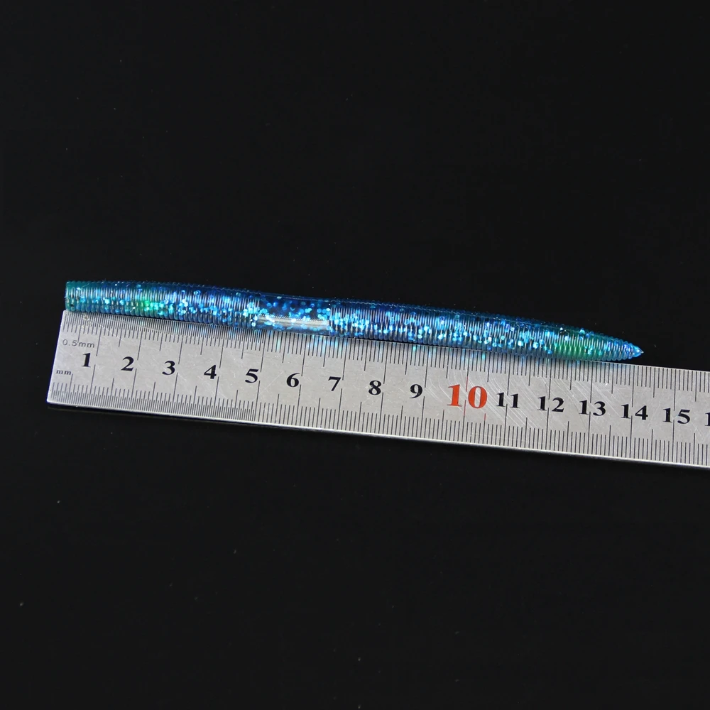 5pcsPack 14cm9g Multi-Colors Stick Bait Senko Bait Bass Soft Plastic Worm Lures Baits For SaltwaterFreshwater Fishing Lure  (17)