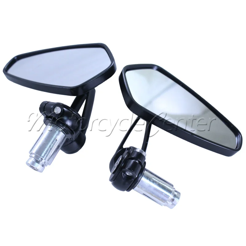 Coppia Manubrio Moto End Specchietto Retrovisore Bar End Alluminio Universale