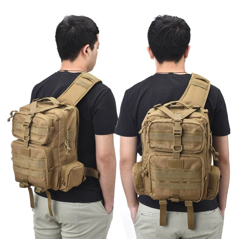 Tactical Molle Sling Bag Military Outdoor Sac à Dos Assault Épaule Jour Sac à dos 