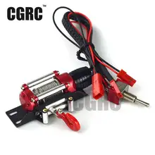 1/10 Simulation Electric Metal Winch Wireless Remote Receiver for 1:10 RC Crawler Truck Axial SCX10 RC4WD D90 Trx4 90046 90048