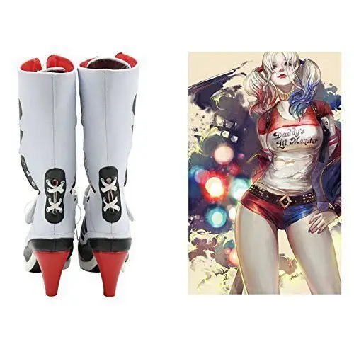Batman DC Comics Suicide Squad Harley Quinn Cosplay Boots High Quality Costume Gift Stockings