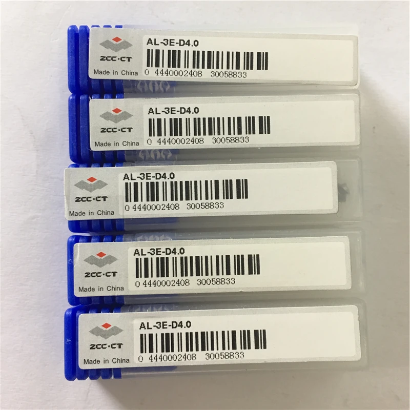 

ZCC high precision AL-3E-D4.0 solid carbide 3 flute flattened end mill, milling cutter 10pcs/lot free shipping