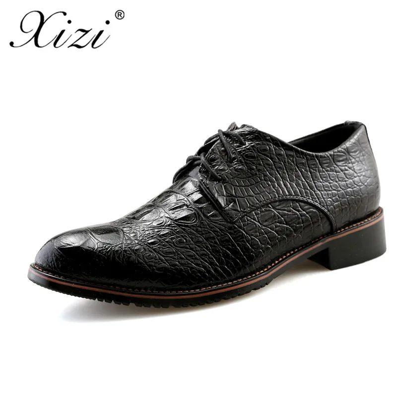 

Xizi New Brand Men Flats Shoes Top Quality Genuine Leather Men Oxfords Shoes Summer Spring Lace-up Casual Leather Shoes For Men