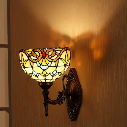 

European style Baroque 8 inches of zinc alloy aisle Ceiling / mirror front / wall lamp wall mounted tiffany light for Balcony