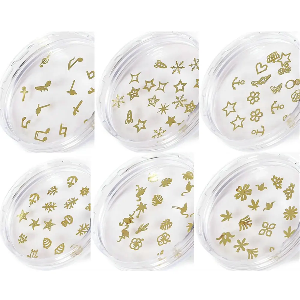 1box DIY Craft Ocean Stuff Slice Mix Rainforest Metal Flakes UV Resin Jewelry Filler Decor Nail Art Gold Hollow Star Moon Piece