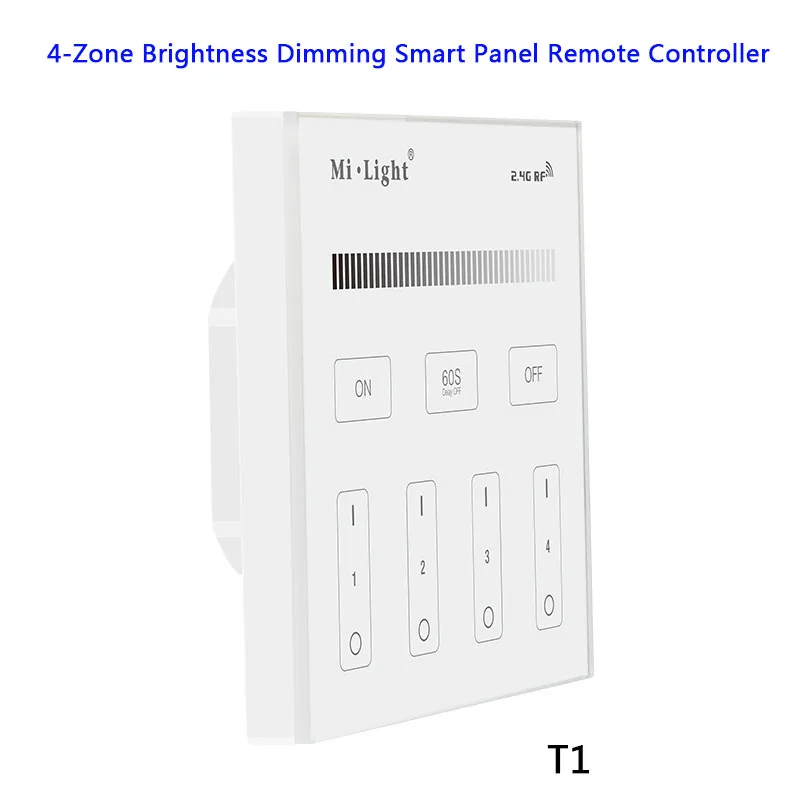 Miboxer сенсорная смарт-панель с регулировкой яркости/CT/RGB/RGBW/RGB+ CCT светодиодный регулятор линейного светильника 2,4G беспроводной пульт дистанционного управления - Цвет: T1