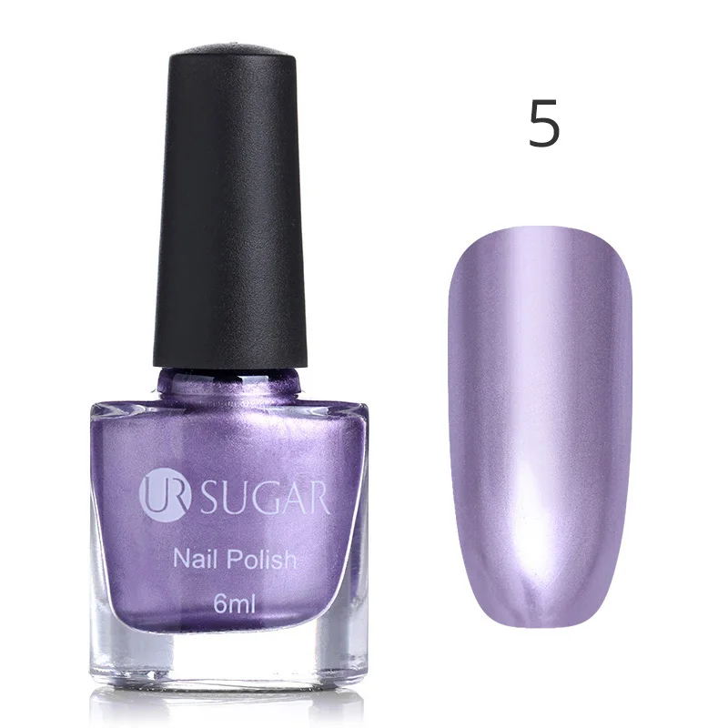 Color 5 Ur Sugar цветные розовые зеркальные, серебряные, золотистые лак для ногтей металлик металлический лак для ногтей зеркальный эффект Великолепный металлический лак для ногтей - Цвет: Color 5