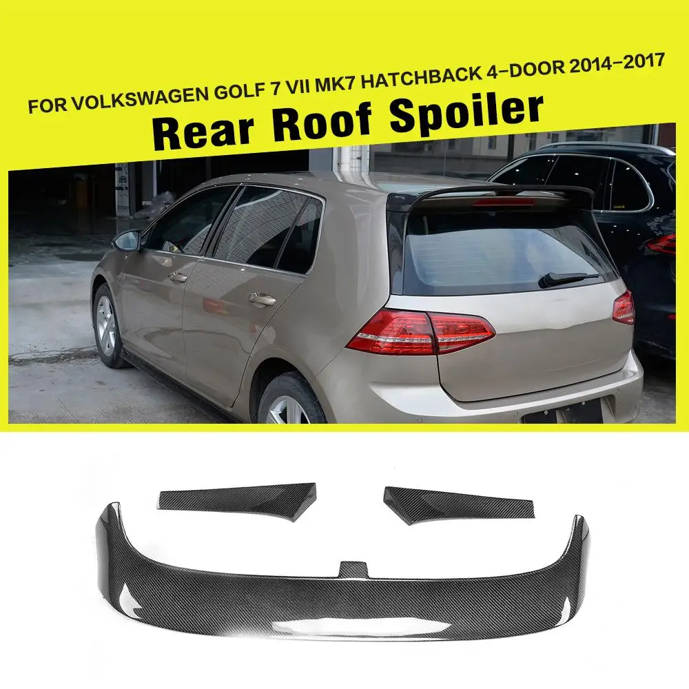 Автомобильный задний спойлер из углеродного волокна/ФАП на крышу для Volkswagen VW Golf 7