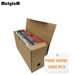 McIgIcM 2000 шт. 600 Вт DO-15 телевизионный диод P6KE6.8A P6KE7.5A P6KE8.2A P6KE9.1A P6KE10A P6KE11A P6KE12A P6KE13A P6KE16A P6KE18A P6KE20A