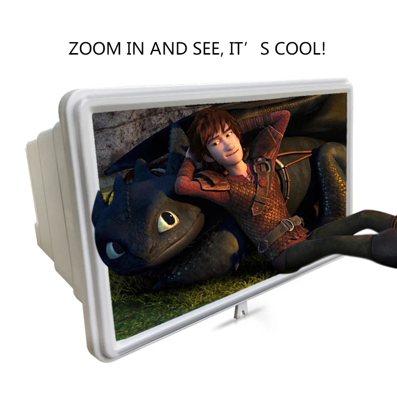 Portable 12 Inch 3D Movie Video Amplifier With Foldable Holder Stand Cell Phone Screen Magnifiers|Лупы| |
