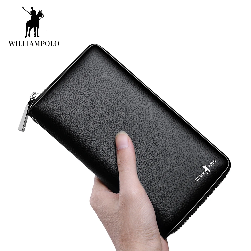 WilliamPOLO Clutch Bag Long Wallet Men Accordion Credit Card Holder Genuine Leather Phone Purse Multi Card with Zipper Pocket125 WilliamPOLO Clutch Bag Long Wallet Men Accordion Credit Card Holder Genuine Leather Phone Purse Multi Card with Zipper Pocket125