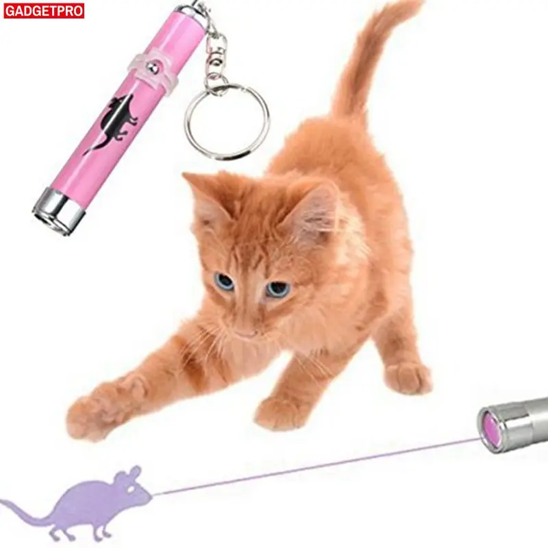 

Gadgetpro Creative and Funny Pet Cat Toys LED Pointer light Pen With Bright Animation Mouse