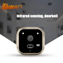 Hghomeart Champagne Gold интеллектуальный HD видео звонок человека инфракрасного ночного видения фото функция записи