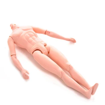 

DIY All Joints Moveable Boy Body Toy Doll without Head 1PC Doll Male Naked Body Necessary For Baby Dolls