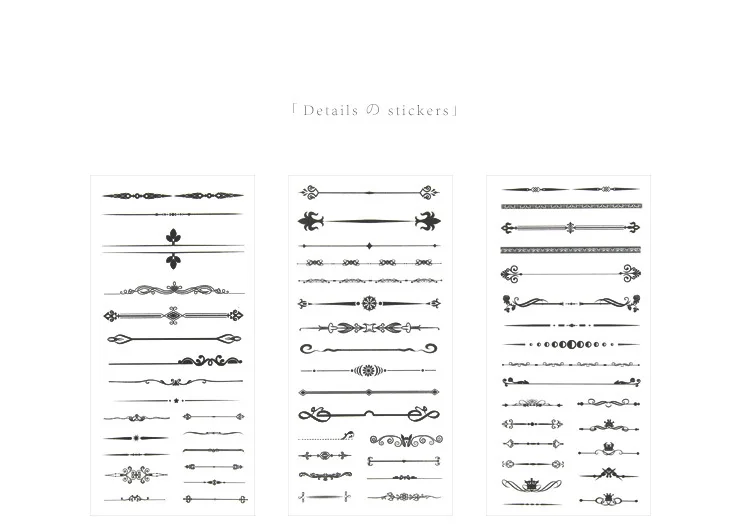 6 шт./упак. отрезной линию правил наклейки декоративные канцелярские наклейки Скрапбукинг DIY дневник альбом ярлыком
