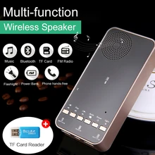 Multi-function Portable Bluetooth Speaker Wireless Portable Speakers Mini Power Bank/Flashlight/FM/TF card Sound Box