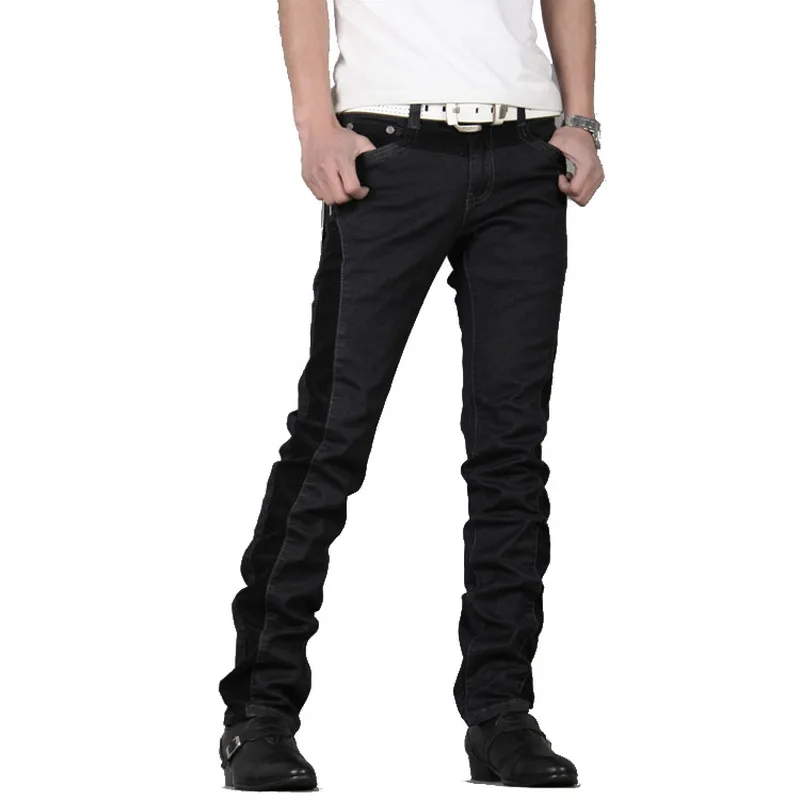 Winter Mens Jeans Thicken Warm Male Fleece Denim Pants Cotton Black Long Pants Trousers Patchwork Jeans Men Clothes 2018